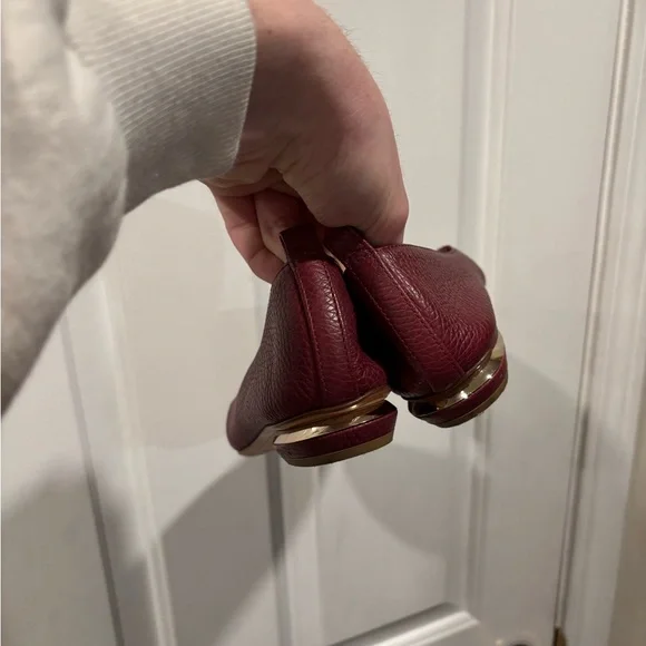 Nicholas Kirkwood Beya Burgundy Flats Women’s Size EU 36 - Picture 3 of 7